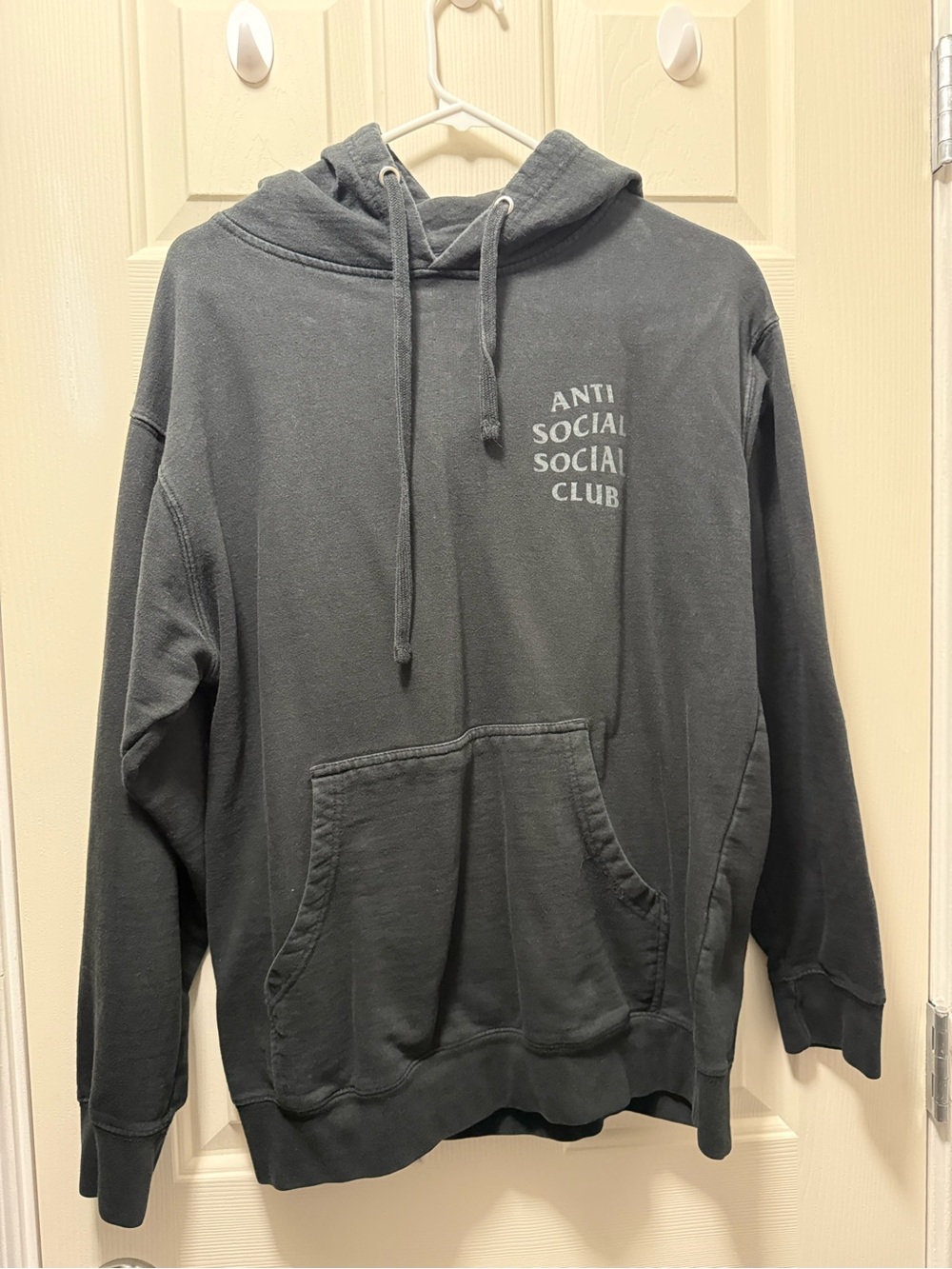 Anti Social Social Club Charcoal Black Pullover Hoodie